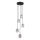 ITALUX - Lustre pendente com cabo TORNO 5xE14/40W/230V preto/dourado