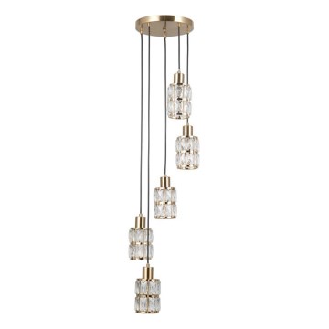 ITALUX - Lustre suspenso ALMA 5xE27/40W/230V dourado