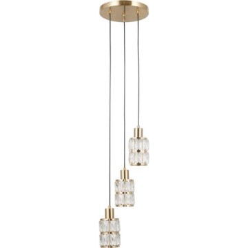 ITALUX - Lustre suspenso por cabo ALMA 3xE27/40W/230V dourado