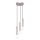 ITALUX - Lustre suspenso por cabo FILANO 3xG9/5W/230V ouro rosé