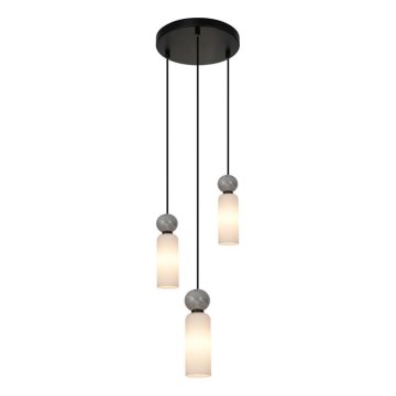 ITALUX - Lustre suspenso por cabo SANTOS 3xG9/40W/230V preto