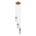 ITALUX - Lustre suspenso por cabo TARASO 3xE14/40W/230V dourado