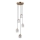 ITALUX - Lustre suspenso por cabo TORNO 5xE14/40W/230V dourado