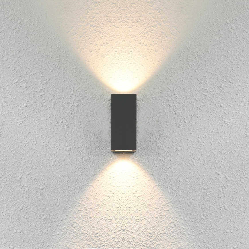 ITALUX - Luminária de parede exterior GENTA 2xGU10/40W/230V IP54 15 cm