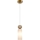 ITALUX - Pendente com cabo SANTOS 1xG9/40W/230V dourado