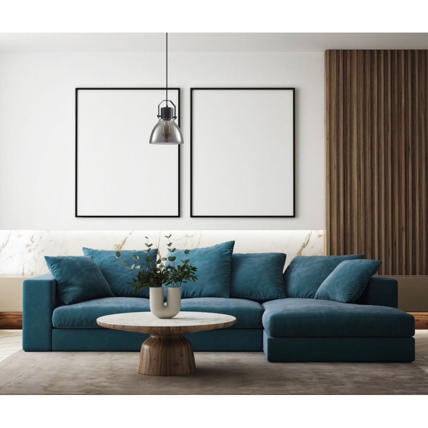 ITALUX - Candelabro suspenso DARLENA 1xE27/40W/230V preto