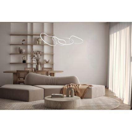 ITALUX - Lustre LED suspenso por cabo FONTE LED/60W/230V 3000/4000/6000K branco