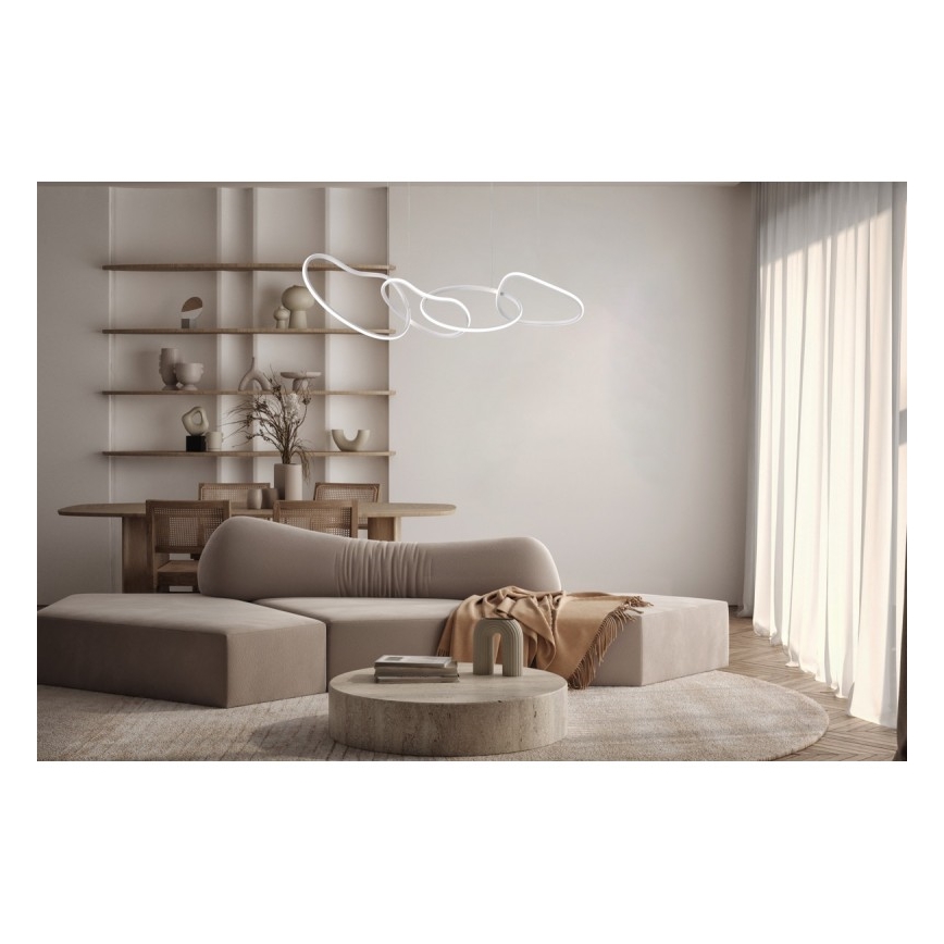 ITALUX - Lustre LED suspenso por cabo FONTE LED/60W/230V 3000/4000/6000K branco