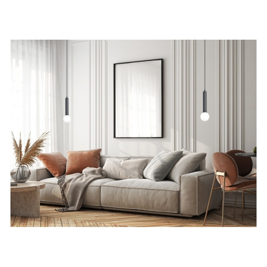 ITALUX - Lustre suspenso com cabo FILANO 1xG9/5W/230V preto