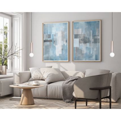 ITALUX - Lustre suspenso por cabo FILANO 1xG9/5W/230V ouro rosé