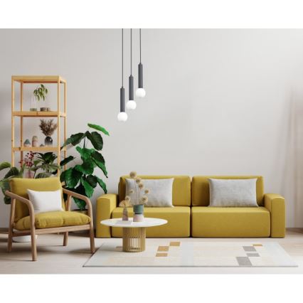 ITALUX - Lustre suspenso por cabo FILANO 3xG9/5W/230V preto
