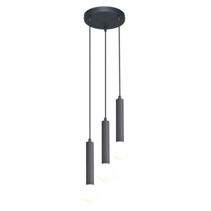 ITALUX - Lustre suspenso por cabo FILANO 3xG9/5W/230V preto