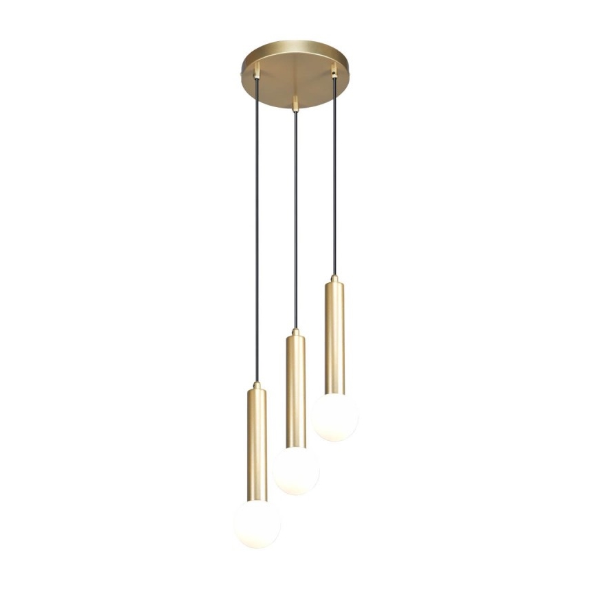 ITALUX - Lustre suspenso com cabo FILANO 3xG9/5W/230V dourado