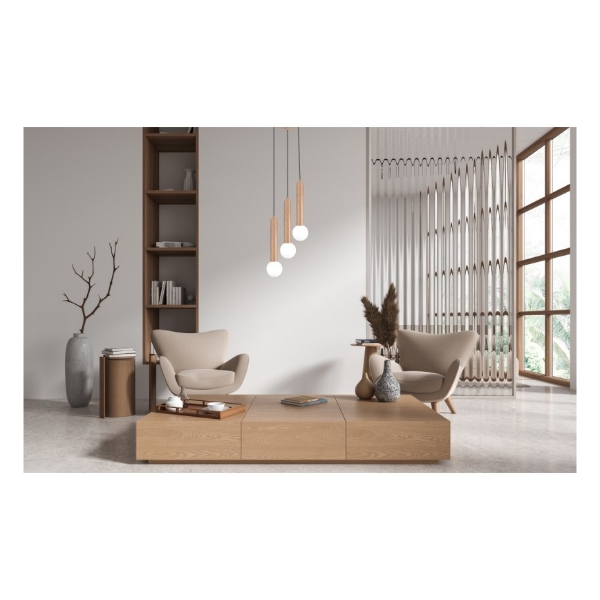 ITALUX - Lustre suspenso em cabo FILANO 3xG9/5W/230V castanho