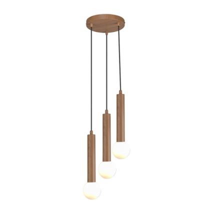ITALUX - Lustre suspenso em cabo FILANO 3xG9/5W/230V castanho