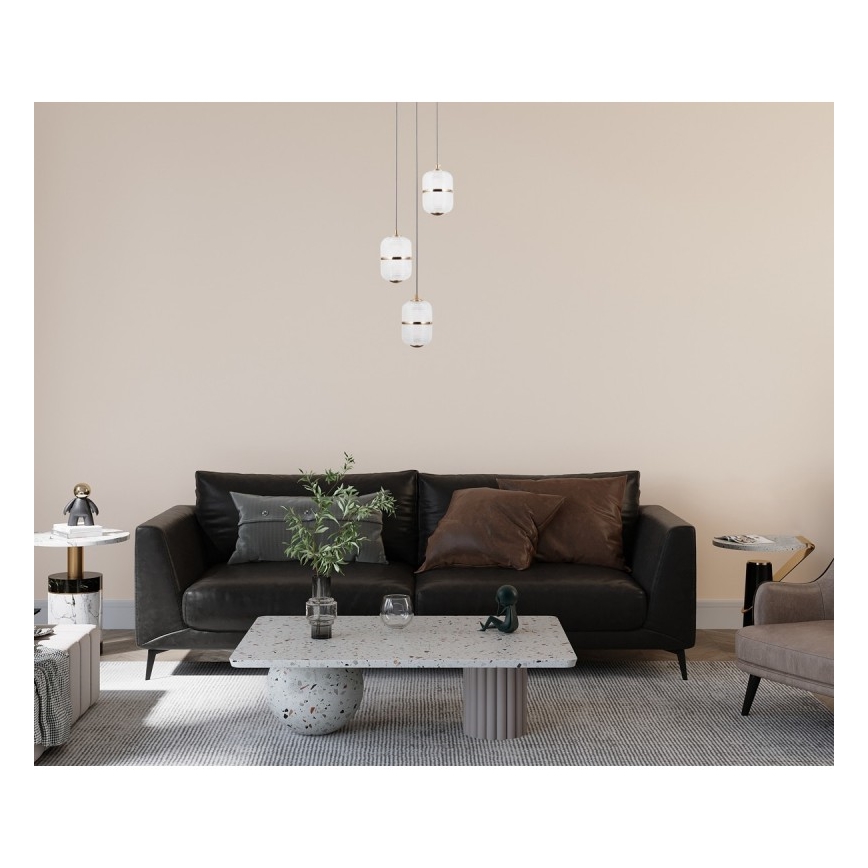 ITALUX - Lustre LED suspenso por cabo ALANI 3xLED/5W/230V 3000K dourado
