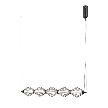 ITALUX - Lustre LED suspenso por cabo SEVILLA LED/25W/230V 3000K preto