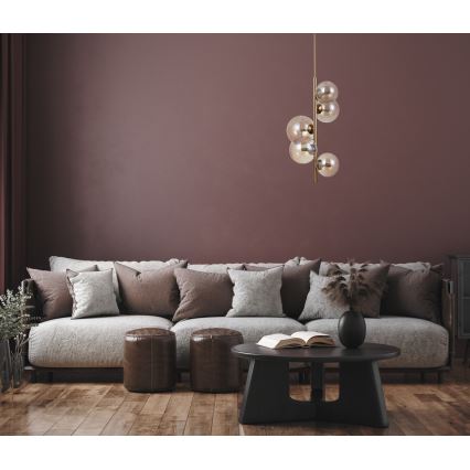 ITALUX - Candeeiro de teto CANELLO 5xG9/5W/230V latão