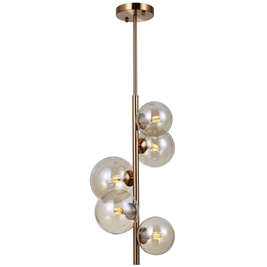 ITALUX - Candeeiro de teto CANELLO 5xG9/5W/230V latão