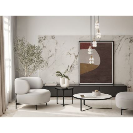 ITALUX - Lustre suspenso ALMA 5xE27/40W/230V dourado