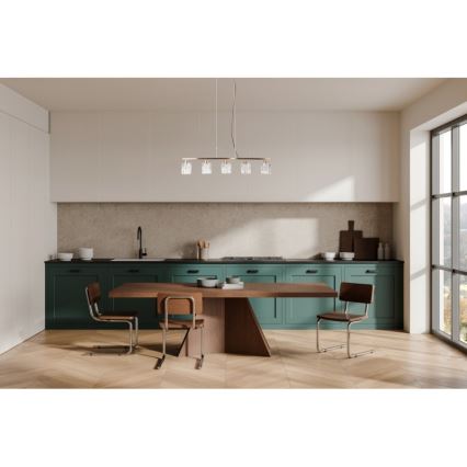 ITALUX - Lustre em cabo SIMONA 5xE14/40W/230V dourado