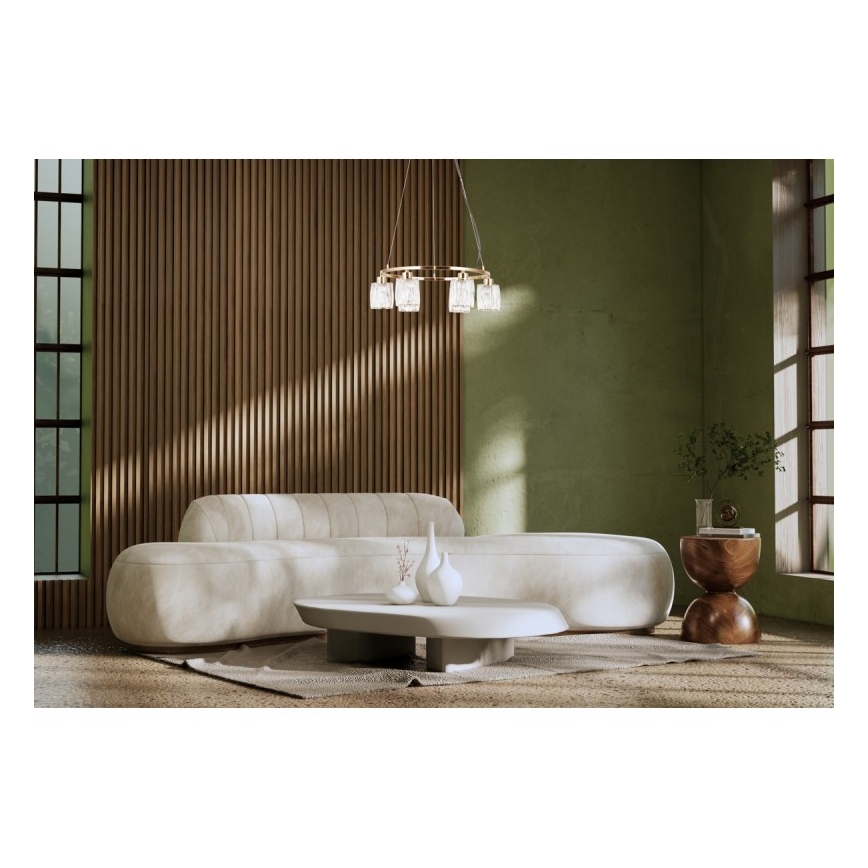ITALUX - Lustre em cabo SIMONA 6xE14/40W/230V dourado