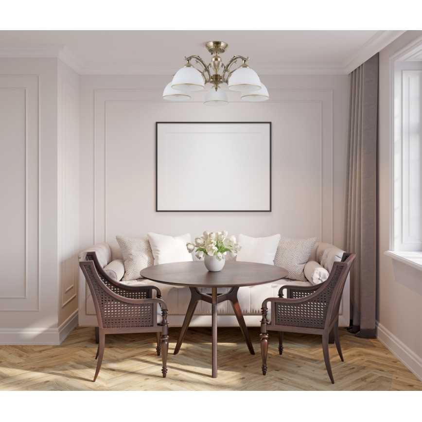 ITALUX - Candelabro integrado FENEZA 5xE27/40W/230V