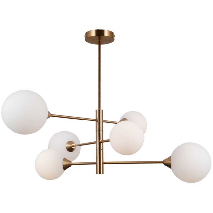 ITALUX - Candeeiro de teto EVORA 6xG9/5W/230V latão