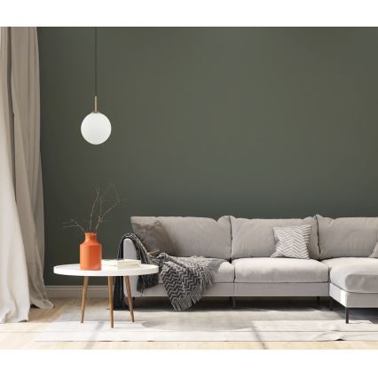 ITALUX - Candeeiro de teto suspenso DEORE 1xE27/40W/230V diâmetro 30 cm bronze