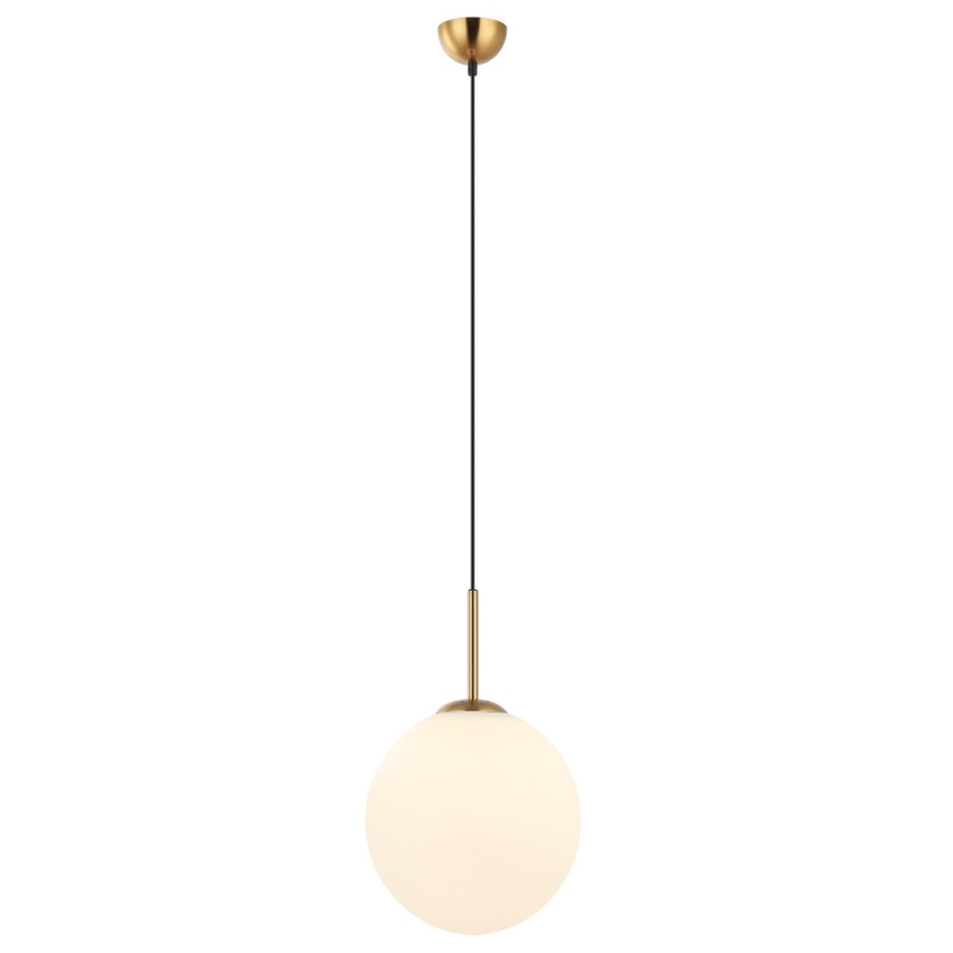 ITALUX - Candeeiro de teto suspenso DEORE 1xE27/40W/230V diâmetro 30 cm bronze