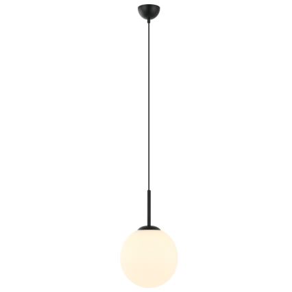 ITALUX - Candeeiro de teto suspenso DEORE 1xE27/40W/230V diâmetro 25 cm preto