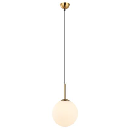 ITALUX - Candeeiro de teto suspenso DEORE 1xE27/40W/230V diâmetro 25 cm bronze