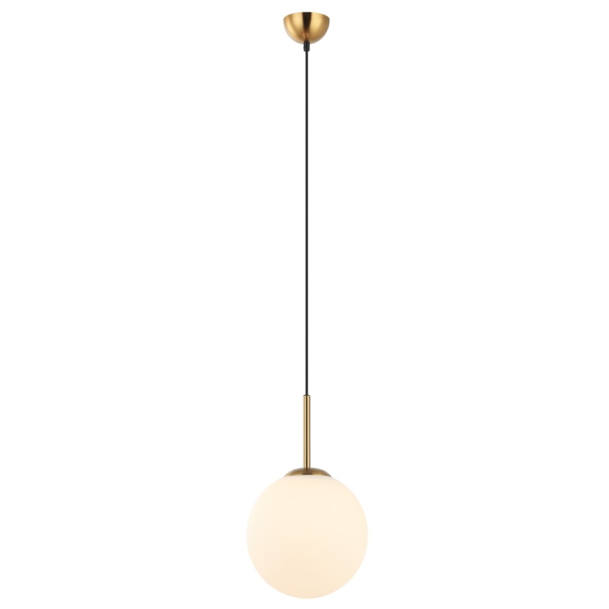 ITALUX - Candeeiro de teto suspenso DEORE 1xE27/40W/230V diâmetro 25 cm bronze