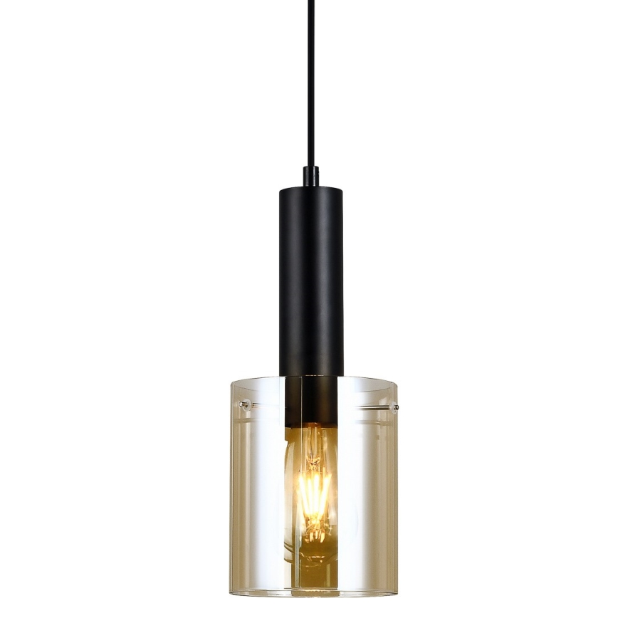 ITALUX - Candelabro suspenso SARDO 1xE27/40W/230V preto/dourada