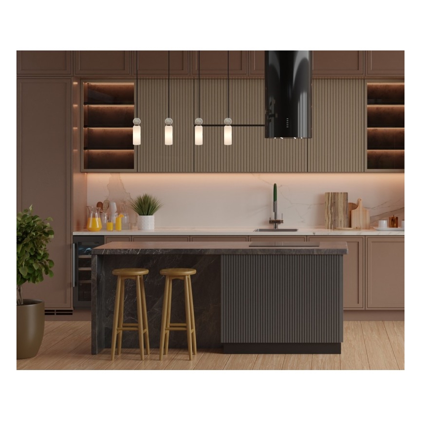 ITALUX - Lustre suspenso SANTOS com cabo 4xG9/40W/230V preto