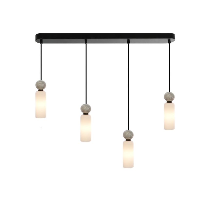 ITALUX - Lustre suspenso SANTOS com cabo 4xG9/40W/230V preto