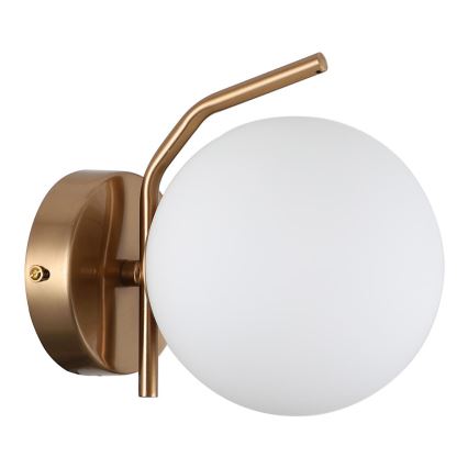 ITALUX - Vidro de substituição para lustre e aplique CARIMI E27, diâmetro 20 cm, branco