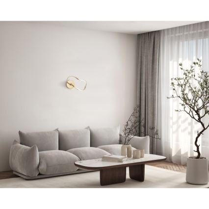 ITALUX - Aplique de parede LED AMAYA LED/20W/230V dourado