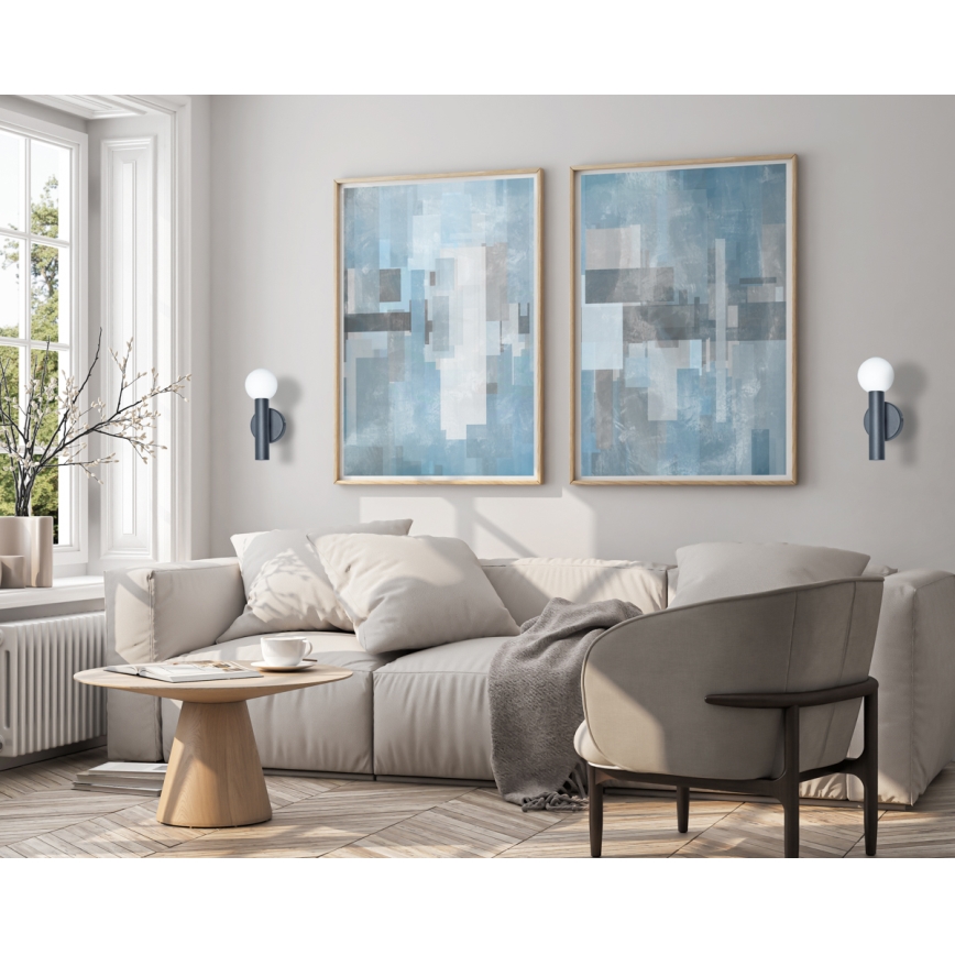 ITALUX - Aplique de parede FILANO 1xG9/5W/230V preto