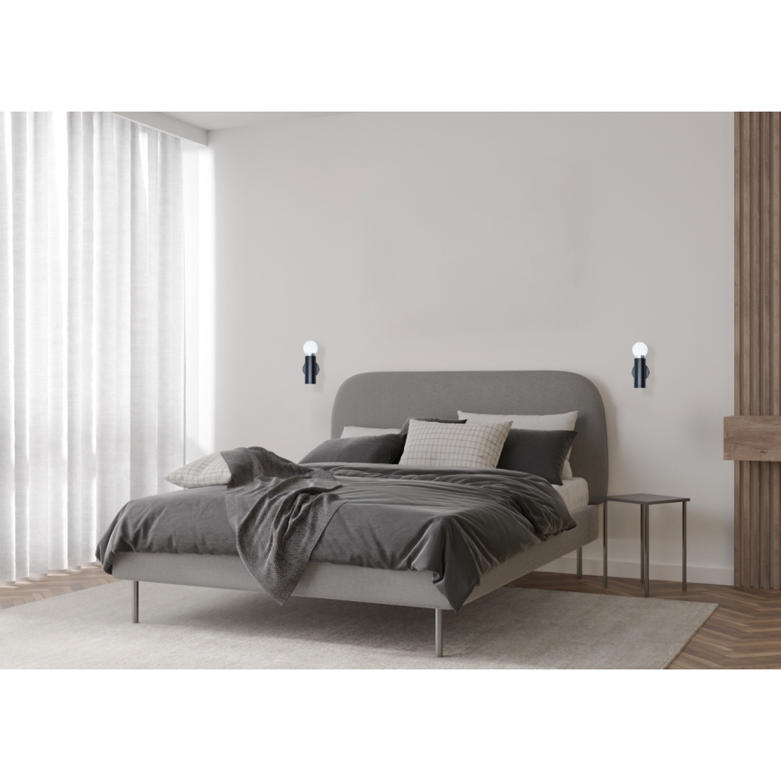 ITALUX - Aplique de parede MACERA 1xE27/40W/230V preto