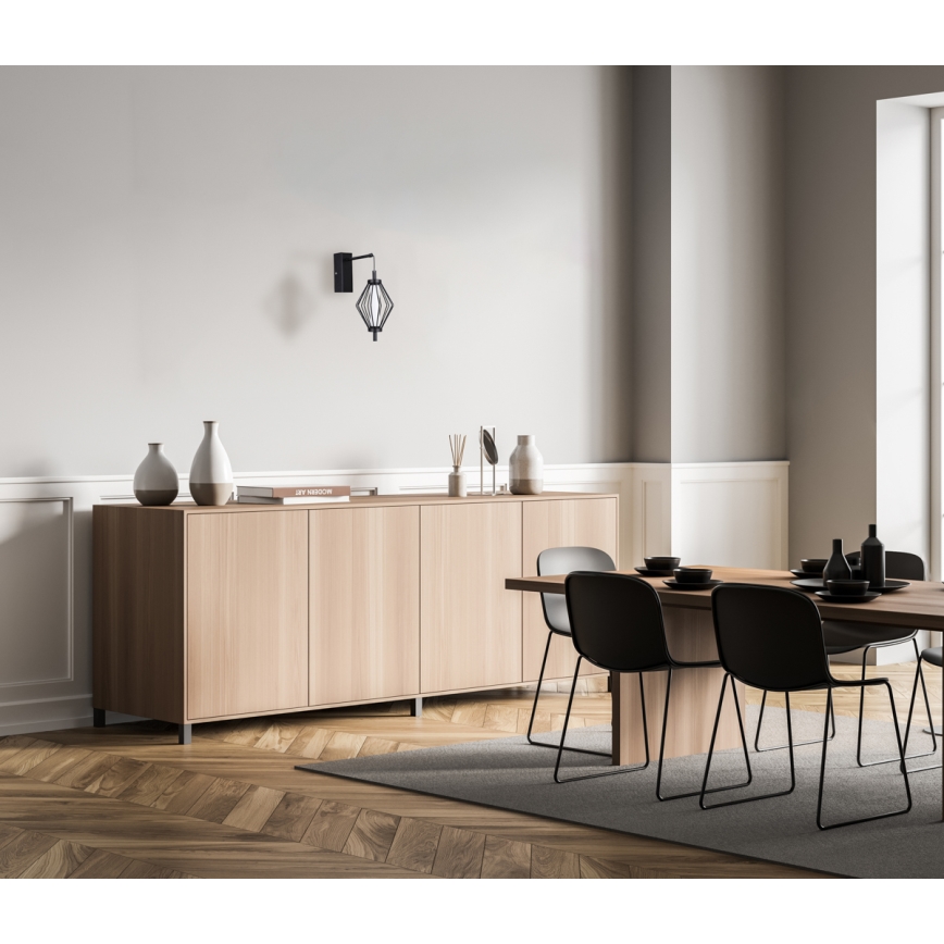 ITALUX - Lâmpada de Parede LED SEVILLA LED/5W/230V 3000K preta