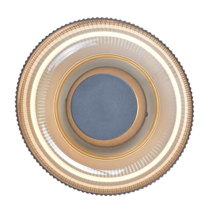 ITALUX - Candeeiro de tecto LED PASSO LED/8W/230V 3000K diâmetro 25 cm bege fumado