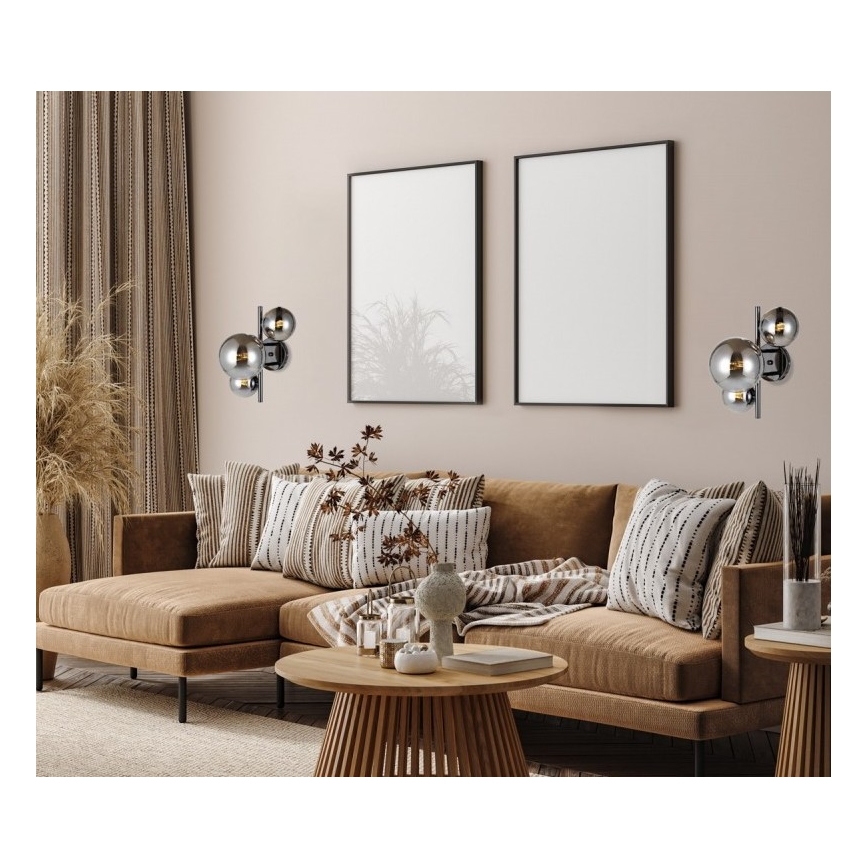 ITALUX - Iluminação de parede CANELLO 3xG9/5W/230V preto