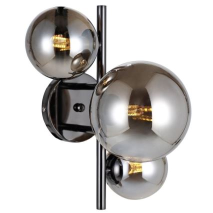 ITALUX - Iluminação de parede CANELLO 3xG9/5W/230V preto