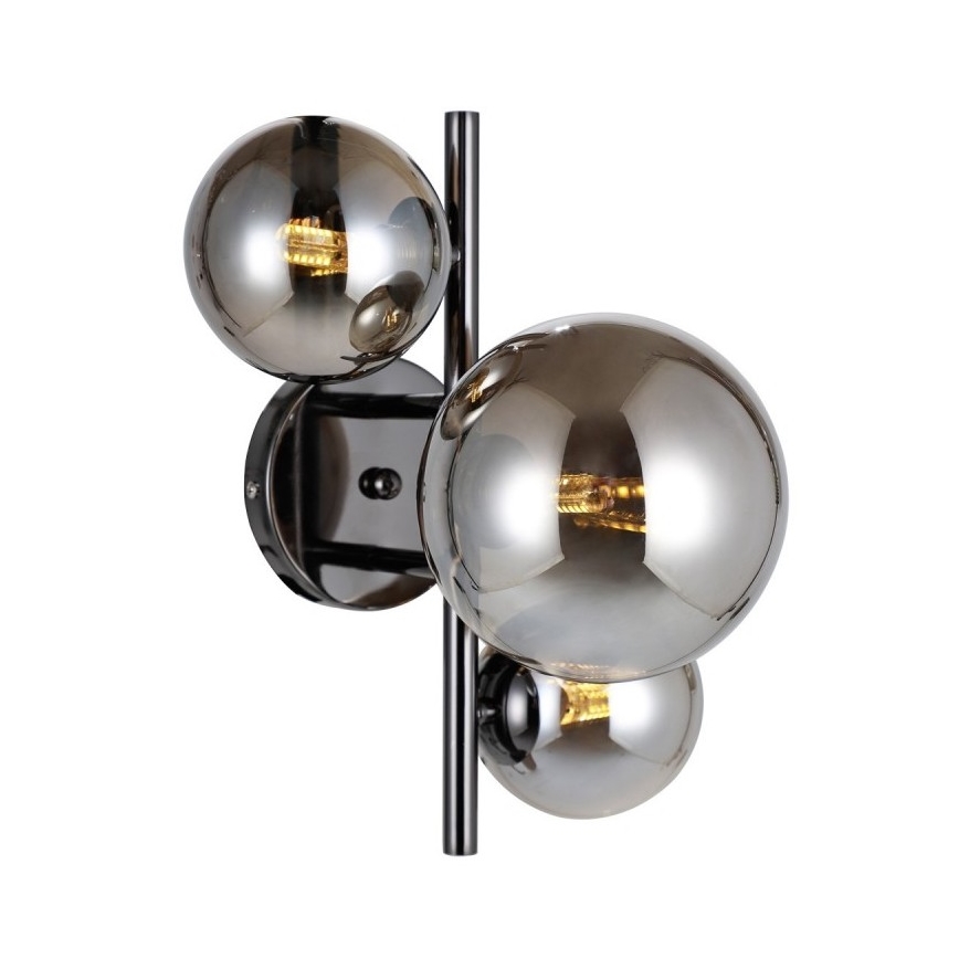 ITALUX - Iluminação de parede CANELLO 3xG9/5W/230V preto