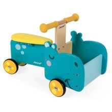 Janod - Bicicleta de empurrar para criança hipopótamo