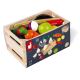 Janod - Caixa de madeira com frutas e vegetais