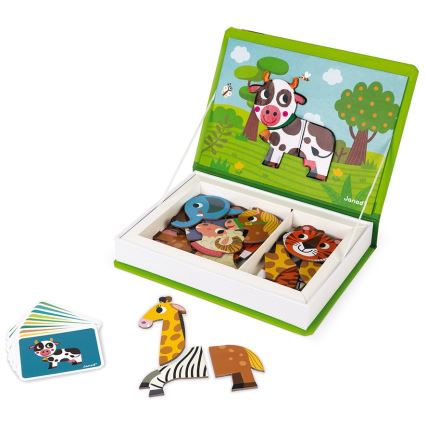Janod - Conjunto interativo magnético MAGNETIBOOK animais