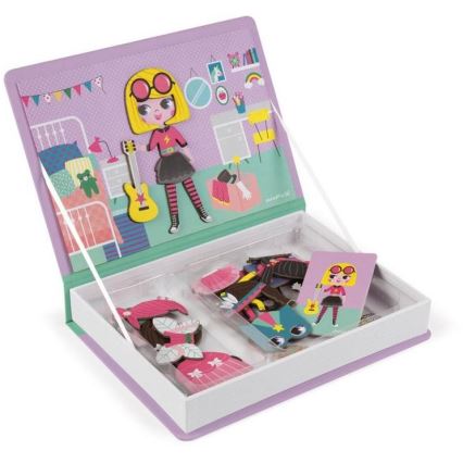 Janod - Conjunto interativo magnético MAGNETIBOOK menina