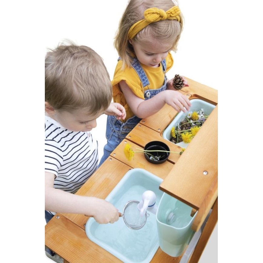 Janod - Cozinha de Brincar em Madeira ao Ar Livre MUDDY LAB